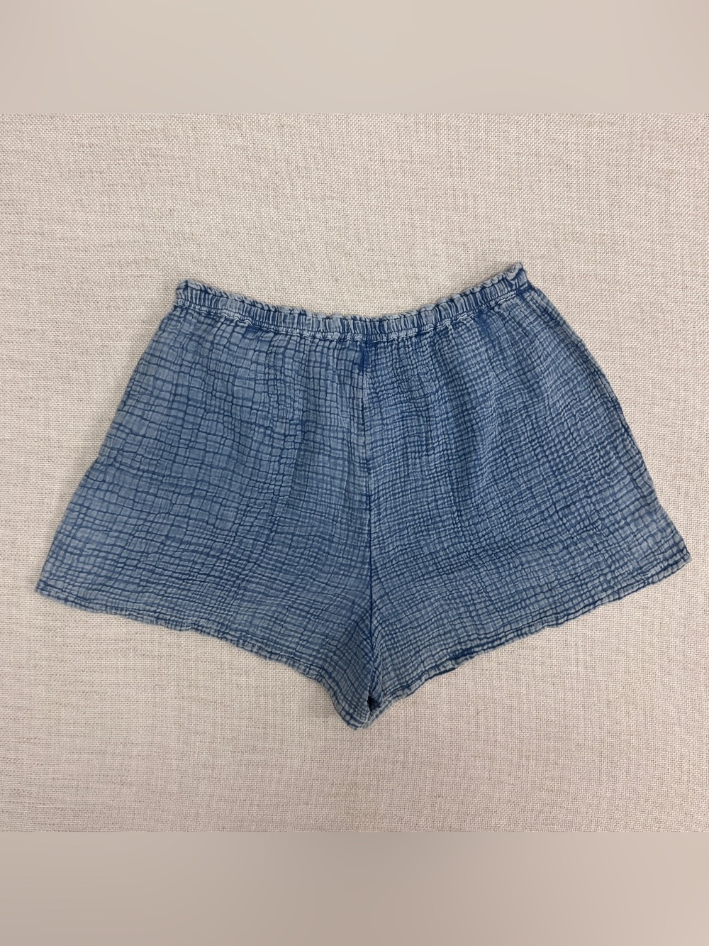 Faherty Dune Cotton Gauze Indigo Shorts NWT Sz L - Picture 2 of 5